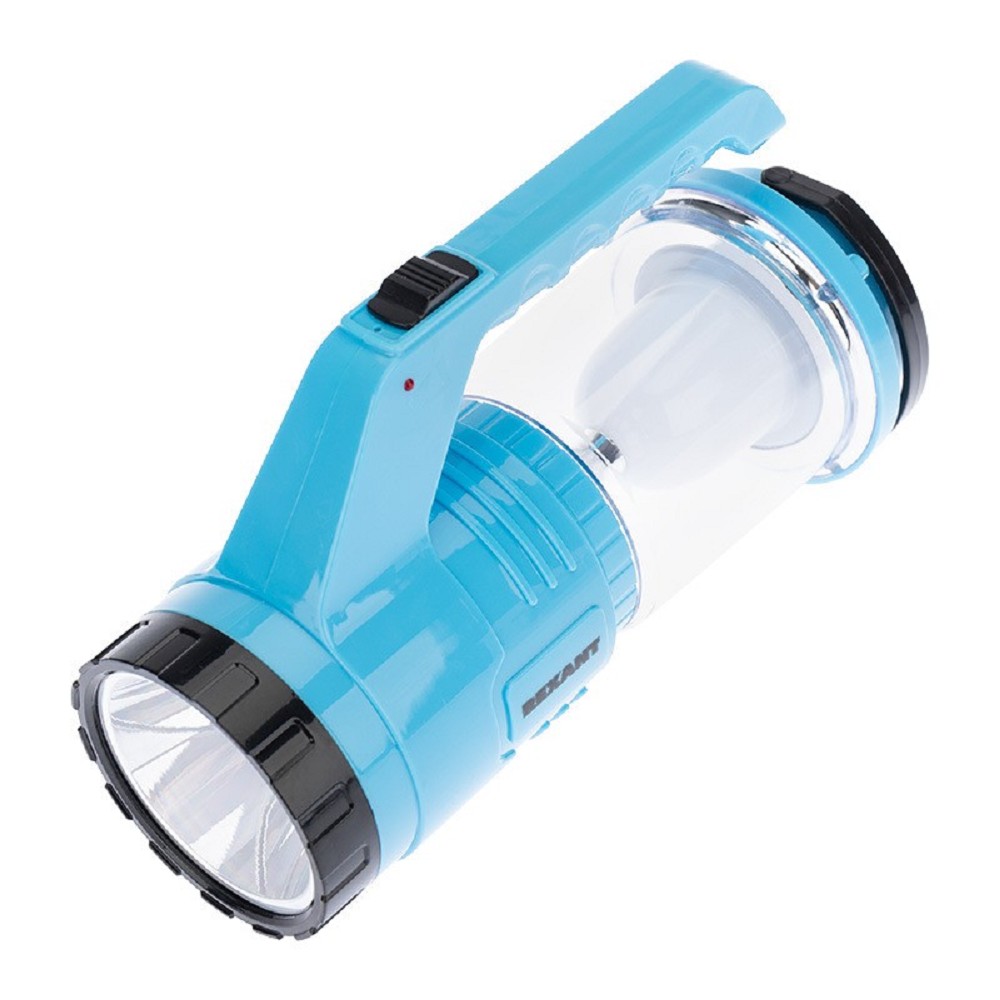 Rexant 75-721 Фонарь туристический/поисковый/кемпинговый с Powerbank, аккумулятор, головной + боковой свет, солнечная батарея. Индикатор зарядки (выносное зарядное устройство от сети в комплекте)