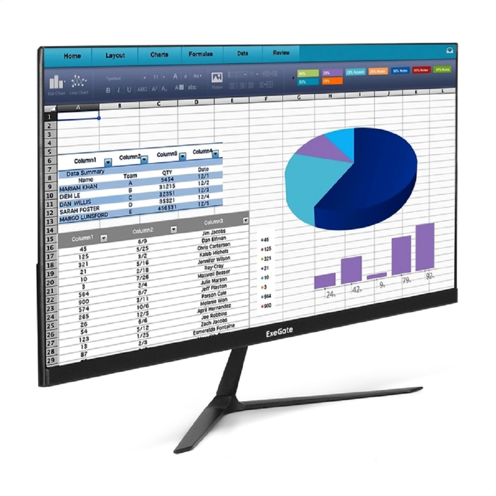 Повреждение упаковки LCD ExeGate 24.5" EH1500 SmartView черный {IPS 1920x1080 75Hz 5ms 250cd 1000:1 178/178 D-Sub HDMI} [EX297309RUS]
