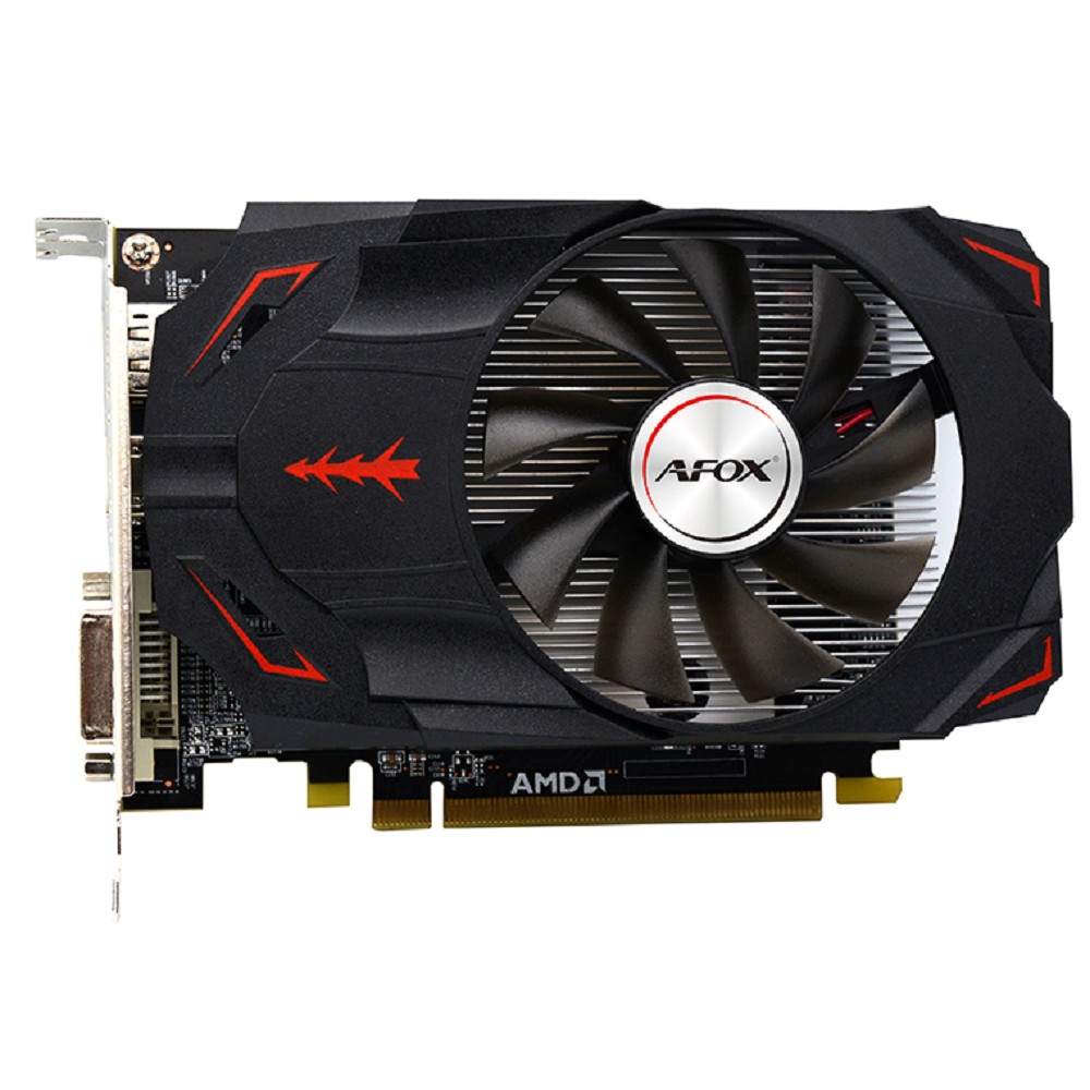 Видеокарта Afox RX550 4GB GDDR5 128bit DVI DP HDMI 1FAN RTL