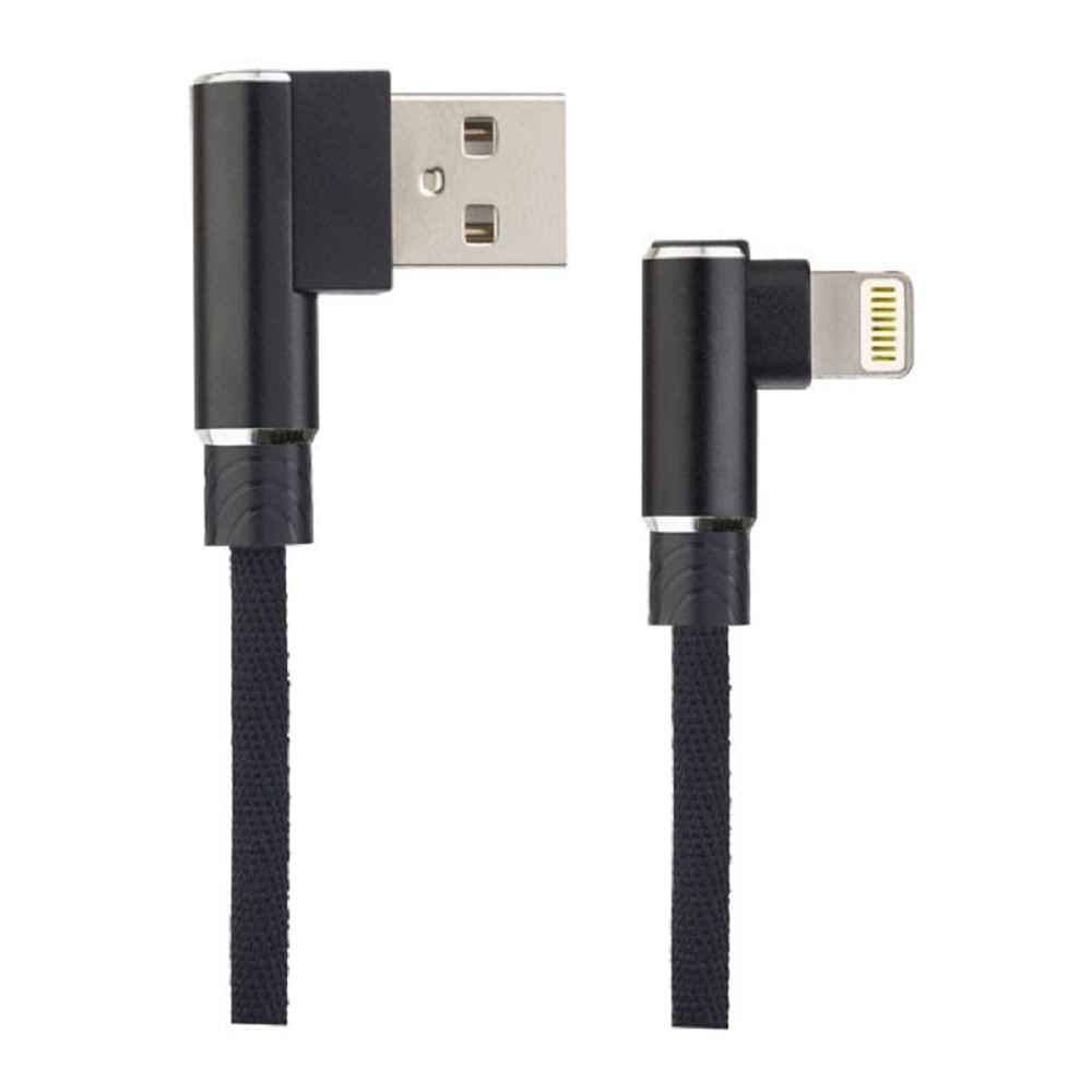 Поврежденная упаковка PERFEO Кабель для iPhone, USB - 8 PIN (Lightning), угловой, черный, длина 1 м., бокс (I4315)
