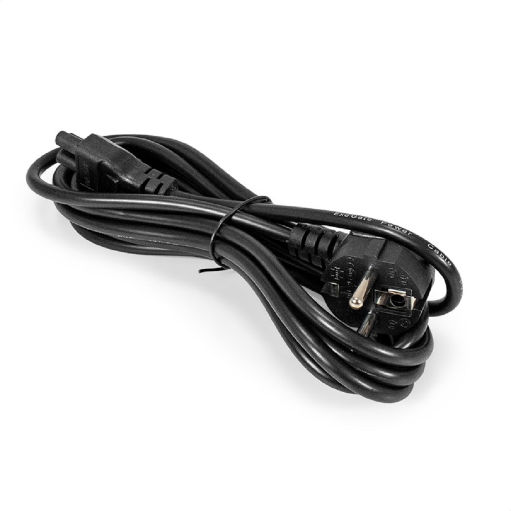 Exegate EX297816RUS Кабель питания ноутбуков ExeGate Special PC5-3S (Евровилка Schuko->C5, 3*0.5mm2, CCA, черный, 3м)