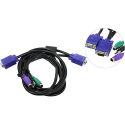 ProCase [CE0300] Кабель 3.0м PS/2 + USB для KVM переключателей Procase  серии Е 