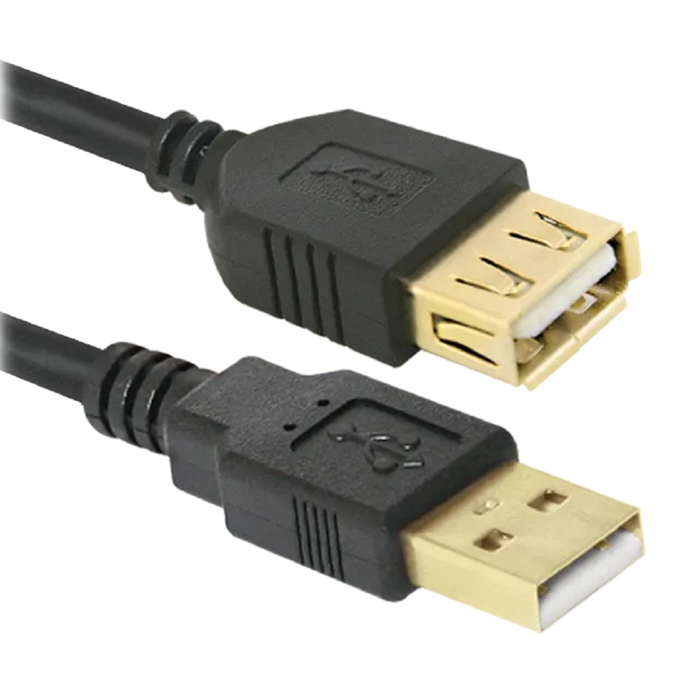 Defender PRO USB 2.0 кабель удлинительный 1.8м AM/AF , зол.конт, 2фер.фил. (87429)