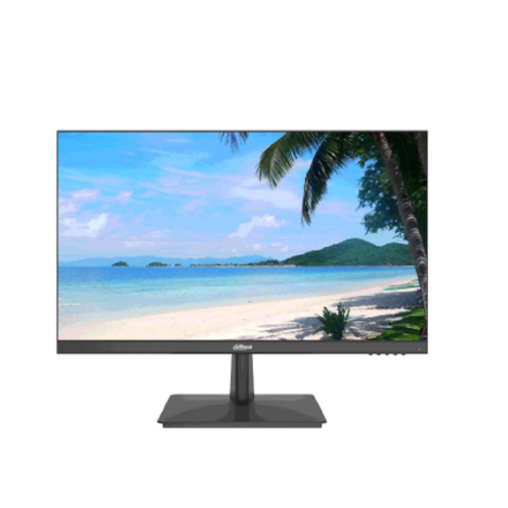 DAHUA DHI-LM24-H200 23.8" FHD(1920x1080); VA; ELED подсветка; 250 кд/м2; Контраст 4000:1; время отклика 5 мс; VGAx1, HDMIx1; VESA: 100*100 мм; Динамики x2 (1,5 Вт); Аудио выход x1;