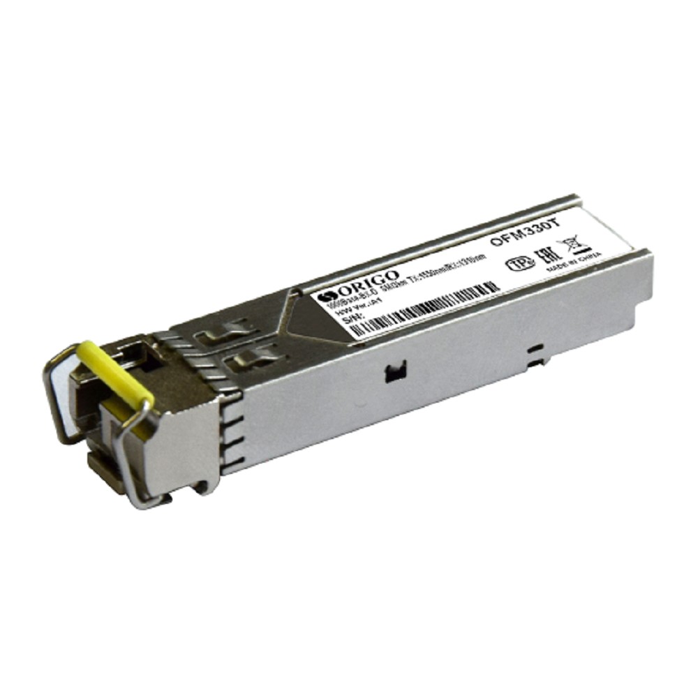 ORIGO OFM330T/10KM/A1A WDM SFP-трансивер, 1000Base-BX-D (Simplex LC), TX: 1550нм, RX: 1310нм, одномод, до 10км
