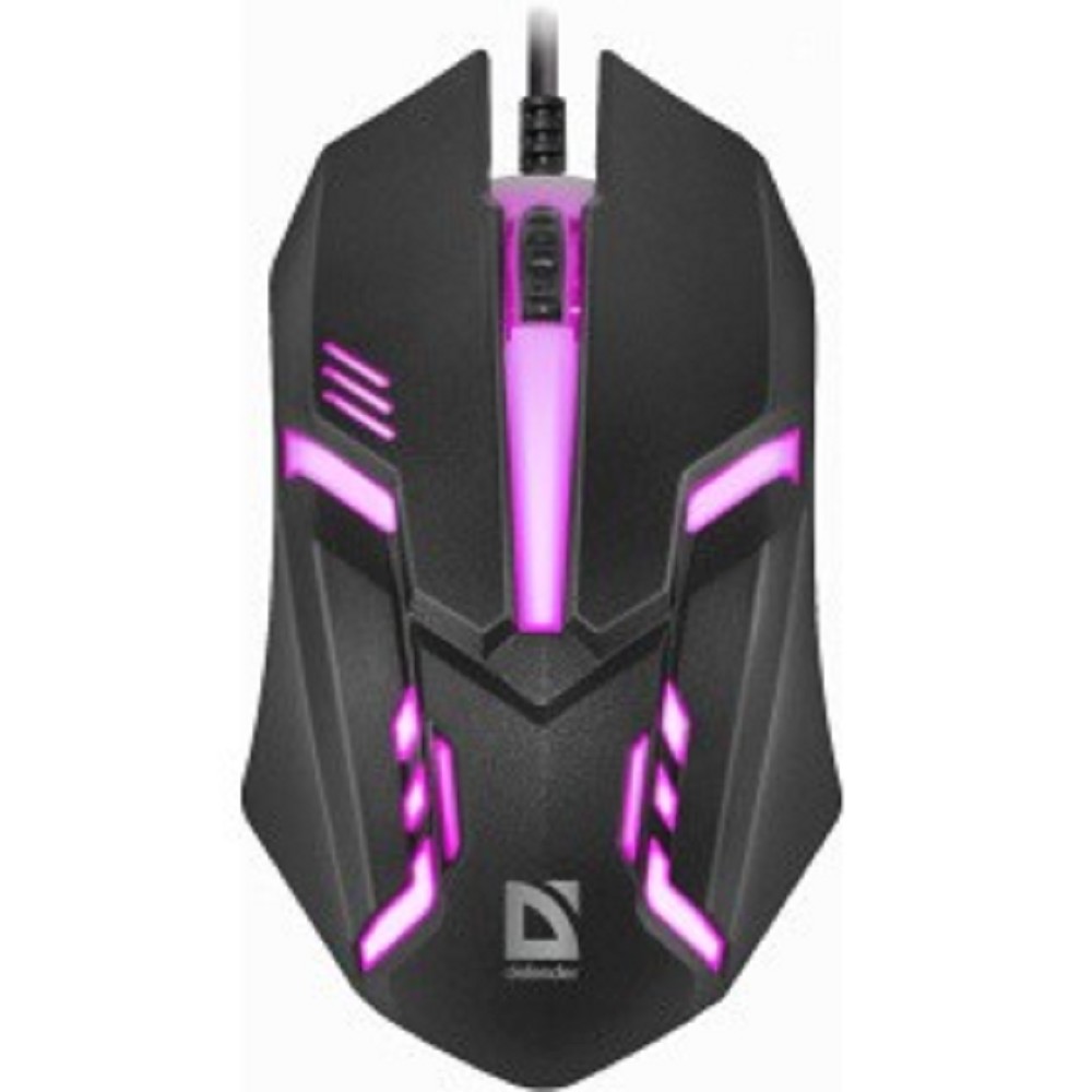 Defender Cyber MB-560L [52560] {Проводная оптическая мышь, 7 цветов, 3 кнопки,1200dpi, черный}