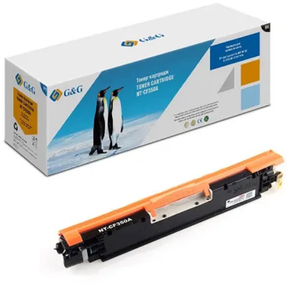 Тонер-картридж G&amp;G, GG-CF350A  аналог HP CF350A/130A черный 1.3k с чипом
