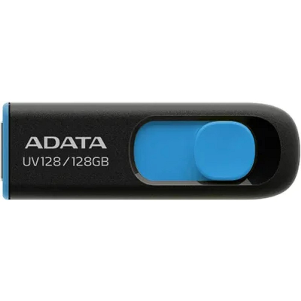 A-DATA Flash Drive 128GB UV128 AUV128-128G-RBE {USB3.0, Black-Blue}
