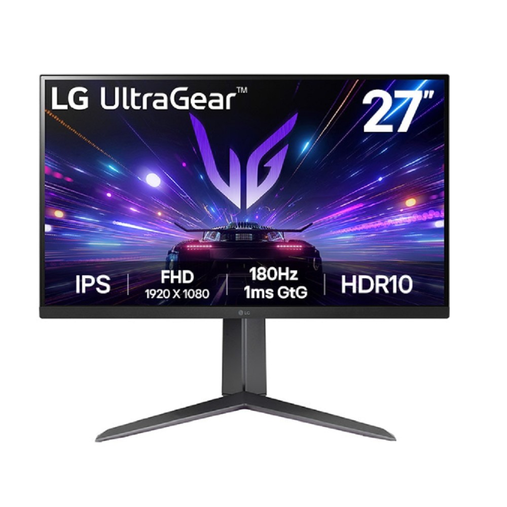 LCD LG 27" 27GS65F-B UltraGear черный {IPS 1920x1080 180Hz 1ms HDMI DisplayPort HAS Pivot} [27gs65f-b.aruz]