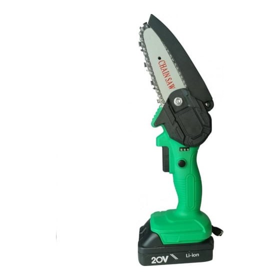 Пила цепная аккумуляторная ZITREK GreenSaw 20 Extra power { 20В, 3Ач Li-ion аккум. 1шт, 1,5Ач Li-ion аккум. 1шт, ЗУ } [082-1851]