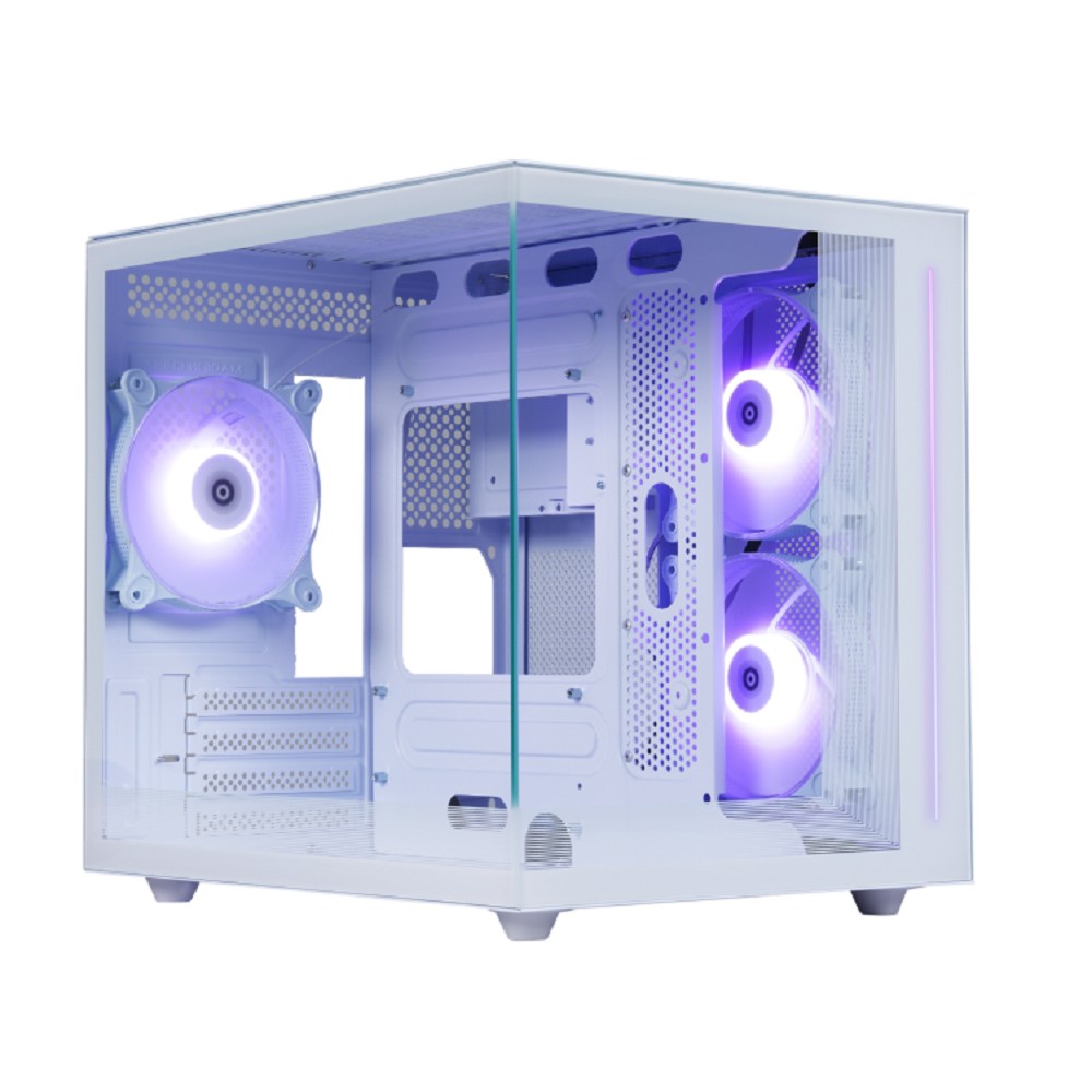 Defender Корпус компьютерный NovaCube белый,mATX,3fan,switch&amp;M/BSync