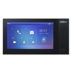DAHUA DH-VTH2421FB-P Монитор видеодомофона IP 7 дюймовый, черный, ёмкостной сенсорный экран, встроенная карта памяти до 8Гб, питание DC 12В/PoE