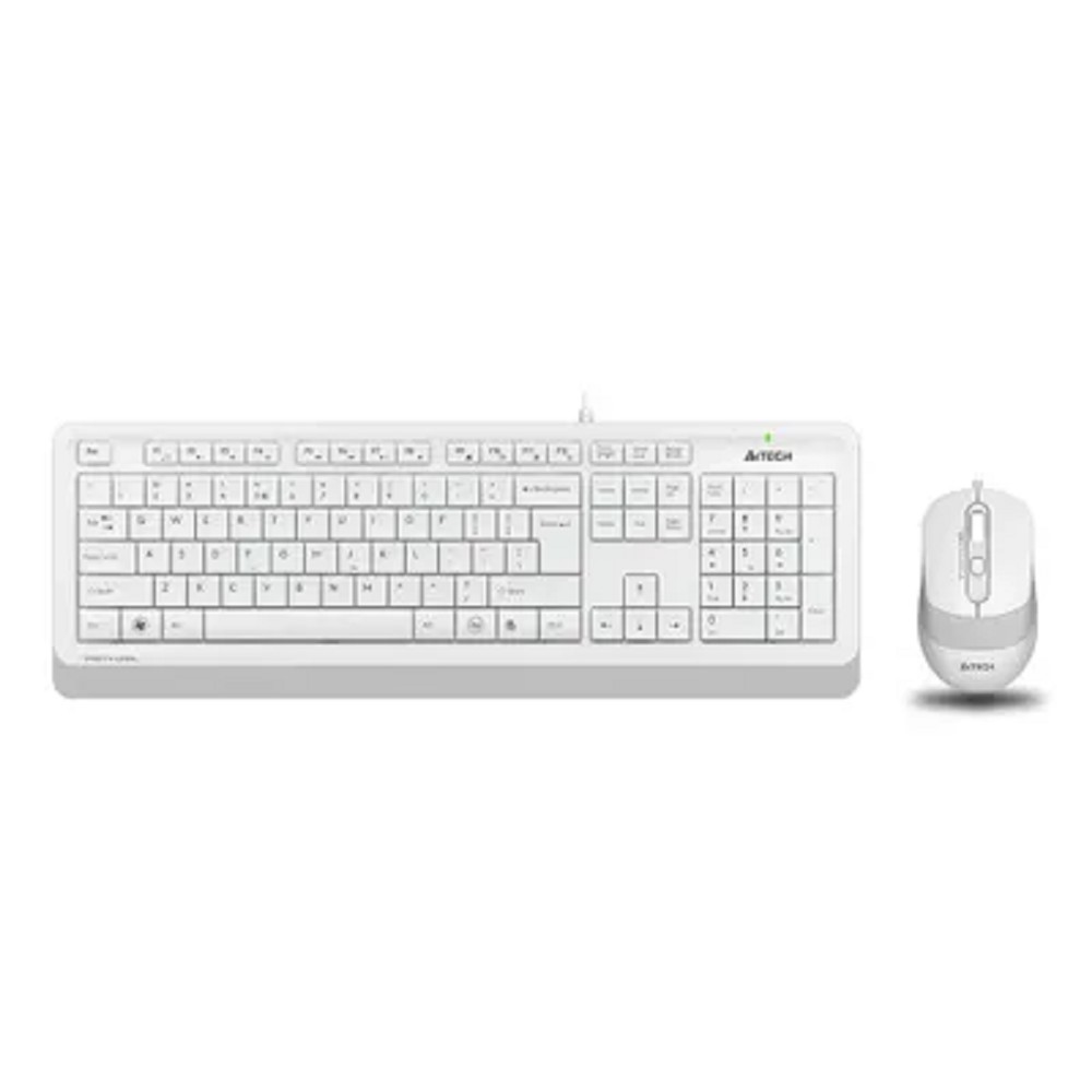 Клавиатура + мышь A4Tech Fstyler F1010 клав:белый/серый мышь:белый/серый USB Multimedia [1147556]