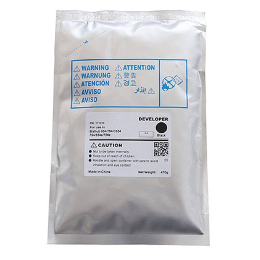 Девелопер для KONICA MINOLTA Bizhub 654/754/C654/C754/C654e/C754e (CET) Black, 470г, 1200000 стр., CET171019
