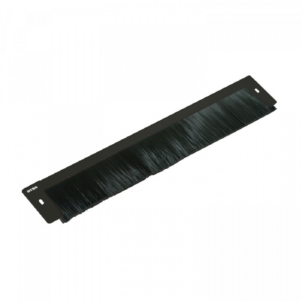 NTSS Ввод щеточный NTSS для напольных/настенных шкафов, черный RAL 9005 NTSS-CE-R/W-BL