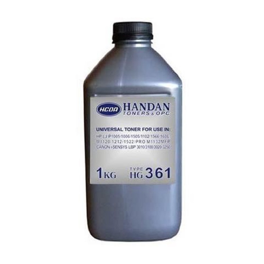 HANDAN Тонер универсальный для HP LJ P1005/P1006, Тип HG361, GP LJP1005/1160.Тип HG361, 1 кг, канистра