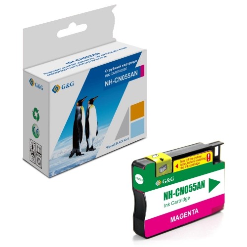 Картридж струйный G&amp;G GG-CN055AN пурпурный (14мл) для HP Officejet 6100/6600/6700/7110/7510