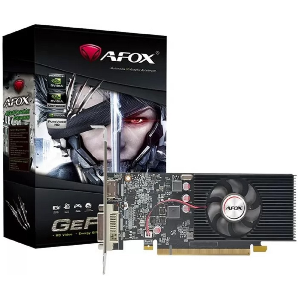 Видеокарта AFOX GT1030 4Gb 64bit DDR4 DVI/HDMI 1FAN  (AF1030-4096D4L5) RTL 
