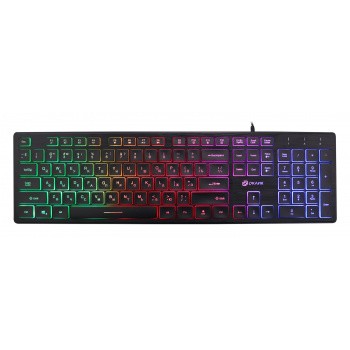 Клавиатура Oklick 550ML черный USB slim Multimedia LED [1061617]