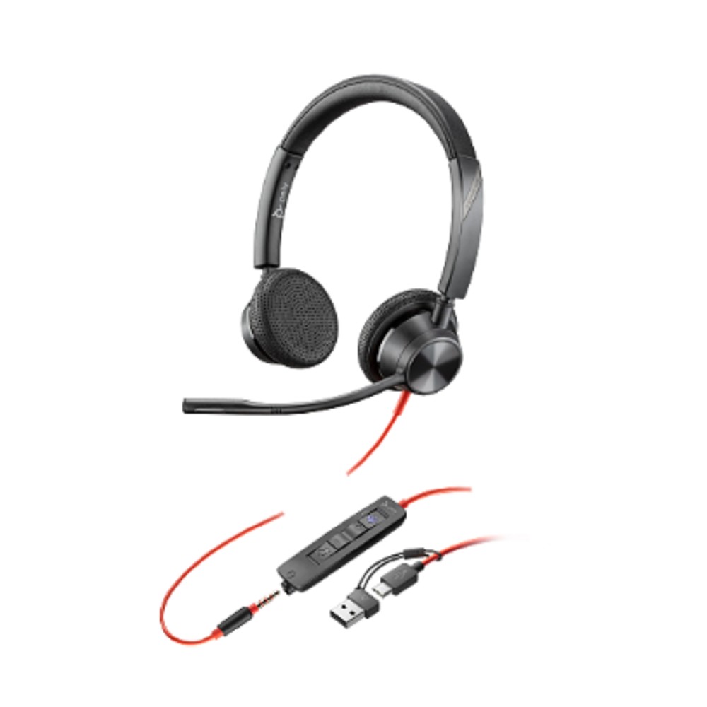 Poly BW 8X222AA 3325 -M USB-C HS +USB-C/A Гарнитура проводная