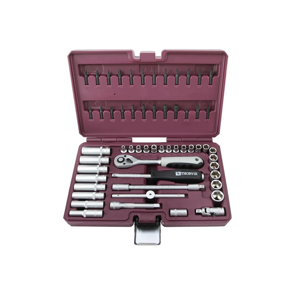 Thorvik TS057 Набор инструмента 1/4"DR, 57 предметов