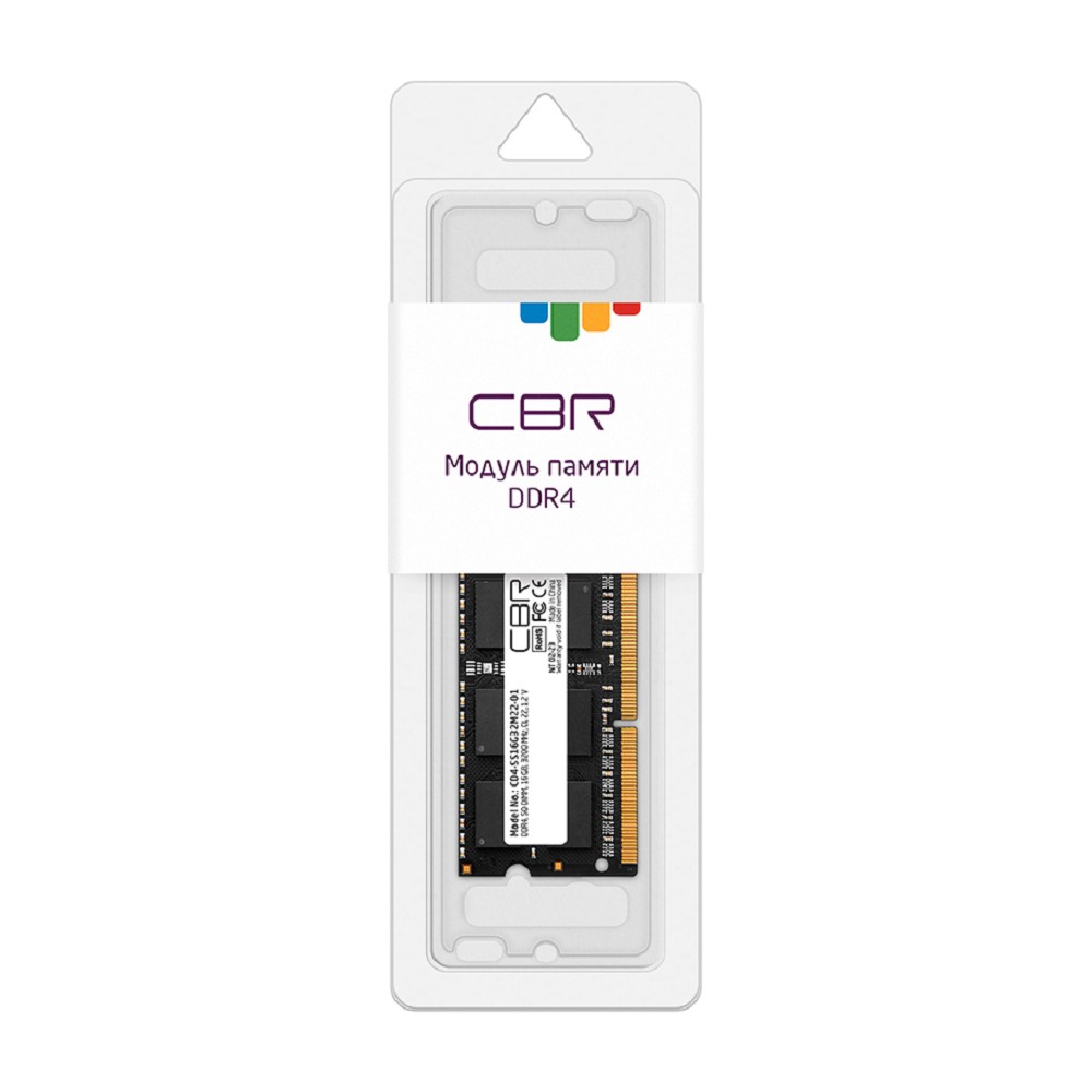 CBR DDR4 SODIMM 16GB CD4-SS16G32M22-01 PC4-25600, 3200MHz, CL22, 1.2V