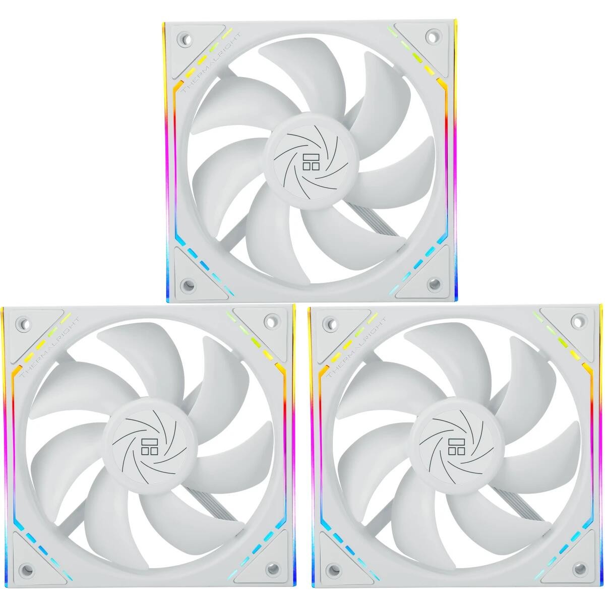 Thermalright Комплект вентиляторов (3 шт.) TL-M12W X3 (Pack of 3) / ARGB / 120mm PWM / TRTLM12W.3P