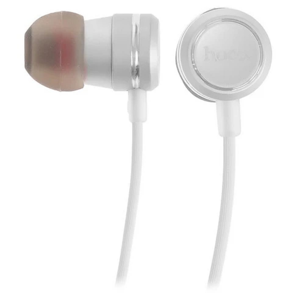HOCO M16/ Наушники + микрофон/ Кнопка ответа/ 1.2м/ 3.5 mm jack/ Silver