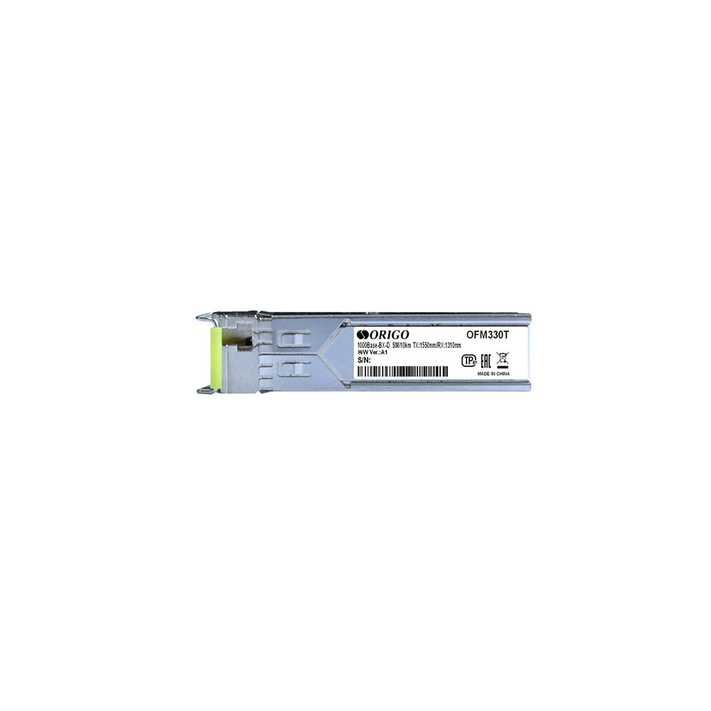 ORIGO OFM330T/3KM/B1A WDM SFP-трансивер, 1000Base-BX-D (Simplex SC), Tx:1550 нм, Rx:1310 нм, одномод, до 3км