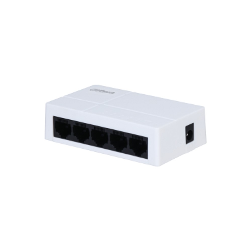 DAHUA DH-PFS3005-5GT-L 5-портовый гигабитный неуправляемый коммутатор, 5xRJ45 1Gb, коммутация 10 Гбит/с, MAC-таблица 2K, пластик