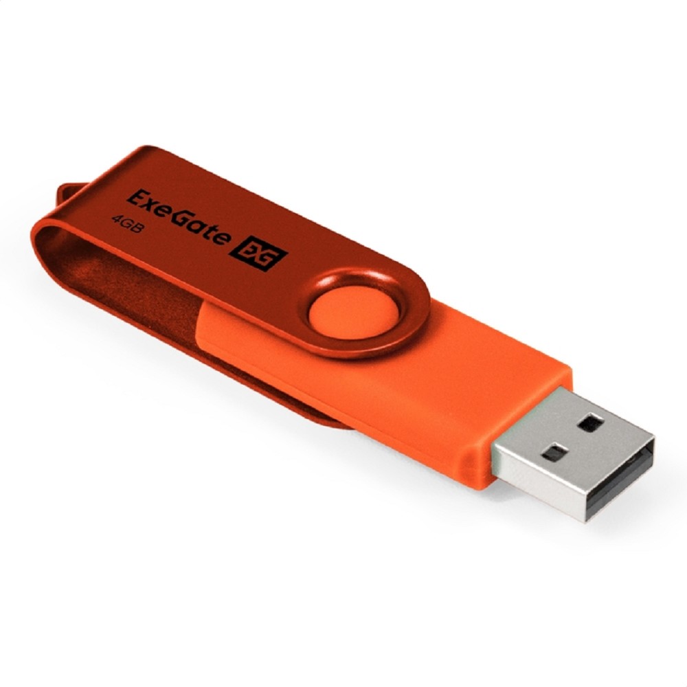 Exegate EX302033RUS USB-флеш накопитель ExeGate Jet 4GB оранжевый (USB2.0, 480Mbps, пластик/металл)