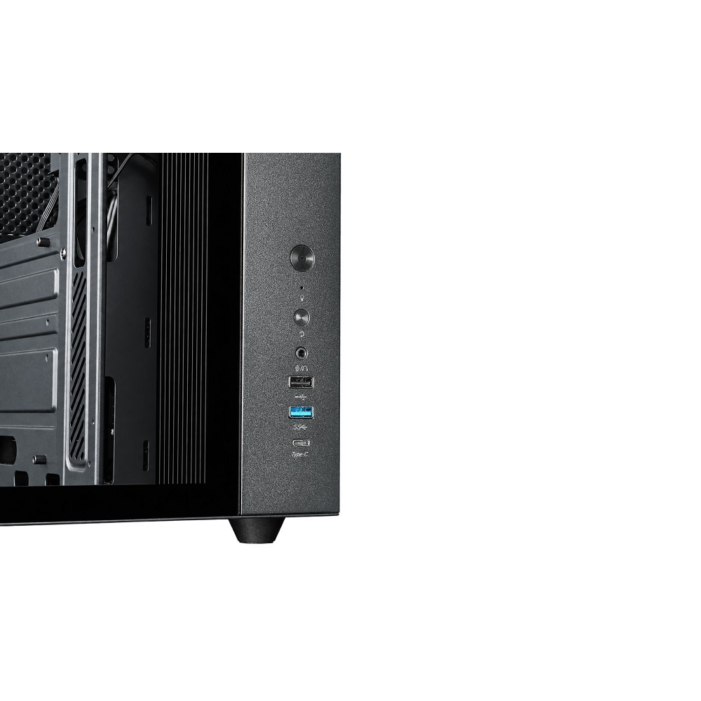 CBR Корпус ATX Cube X860BK, без БП, 1*USB Type-C, 1*USB 3.0, 1*USB 2.0, HD Audio+Mic, 3*fans, Black [PCC-ATX-X860BK-WPSU]