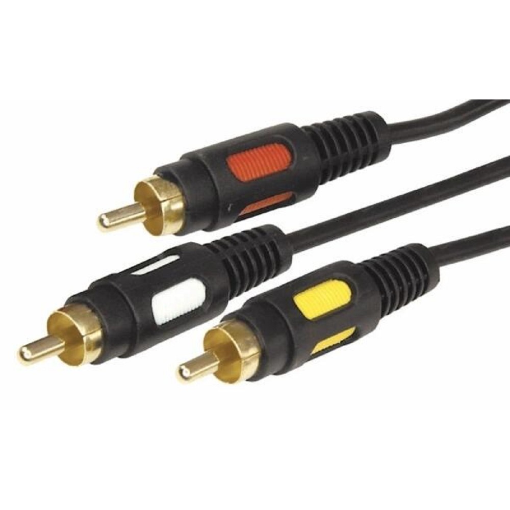 Rexant (17-0212) Шнур 3RCA Plug - 3RCA Plug  1.5М  (GOLD)