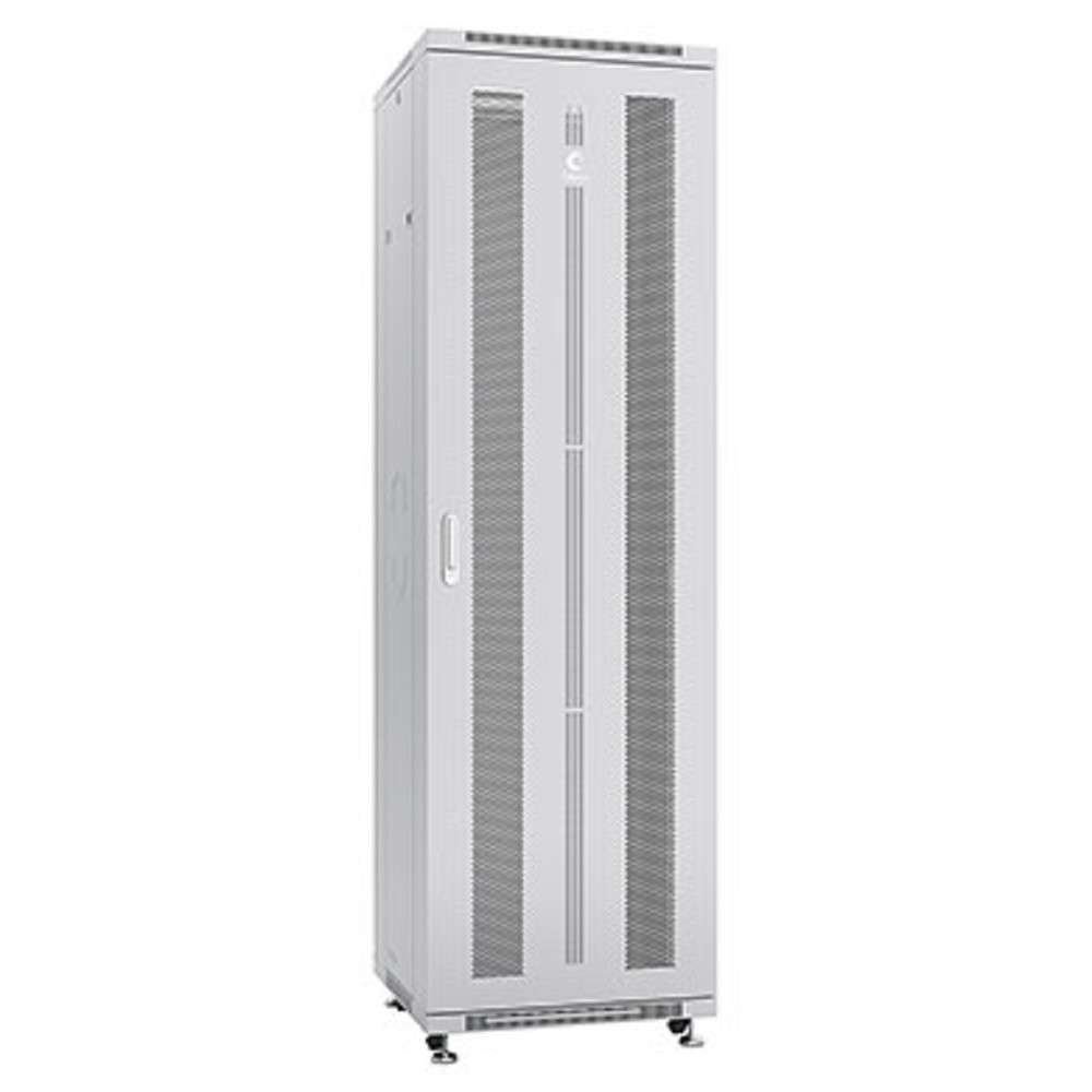 Cabeus ND-05C-42U60/60 Шкаф монтажный телекоммуникационный 19" напольный для распределительного и серверного оборудования 42U 600x600x2055mm (ШхГхВ) передняя и задняя перфорированные двери, ручка с за