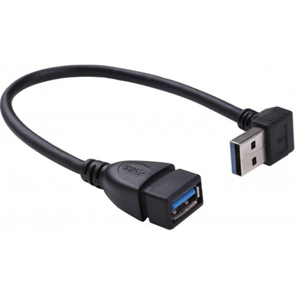 KS-is KS-401O Кабель адаптер угловой USB 3.0 M-F,  левый