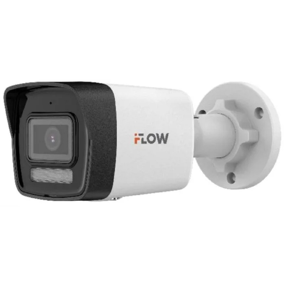 iFLOW F-IC-1122CM(2.8mm) Eco 2Мп уличная цилиндрическая IP-камера с гибридной Smart-подсветкой и встроенным микрофоном