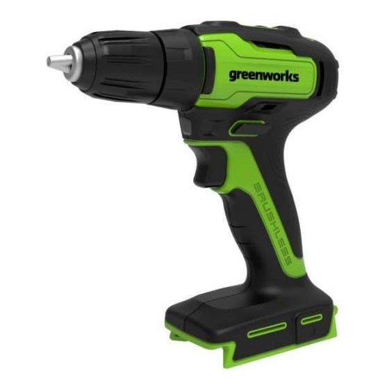 Greenworks GD24DD35 Дрель-шуруповерт аккумуляторная, 24V, бесщеточная, без АКБ и ЗУ [3704007]