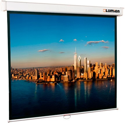 LUMIEN Master Picture LMP-100111 4:3 (206х274) Matte White FiberGlass (белый корпус) черн. кайма по периметру, возможность потолочн./настенного крепления 4:3