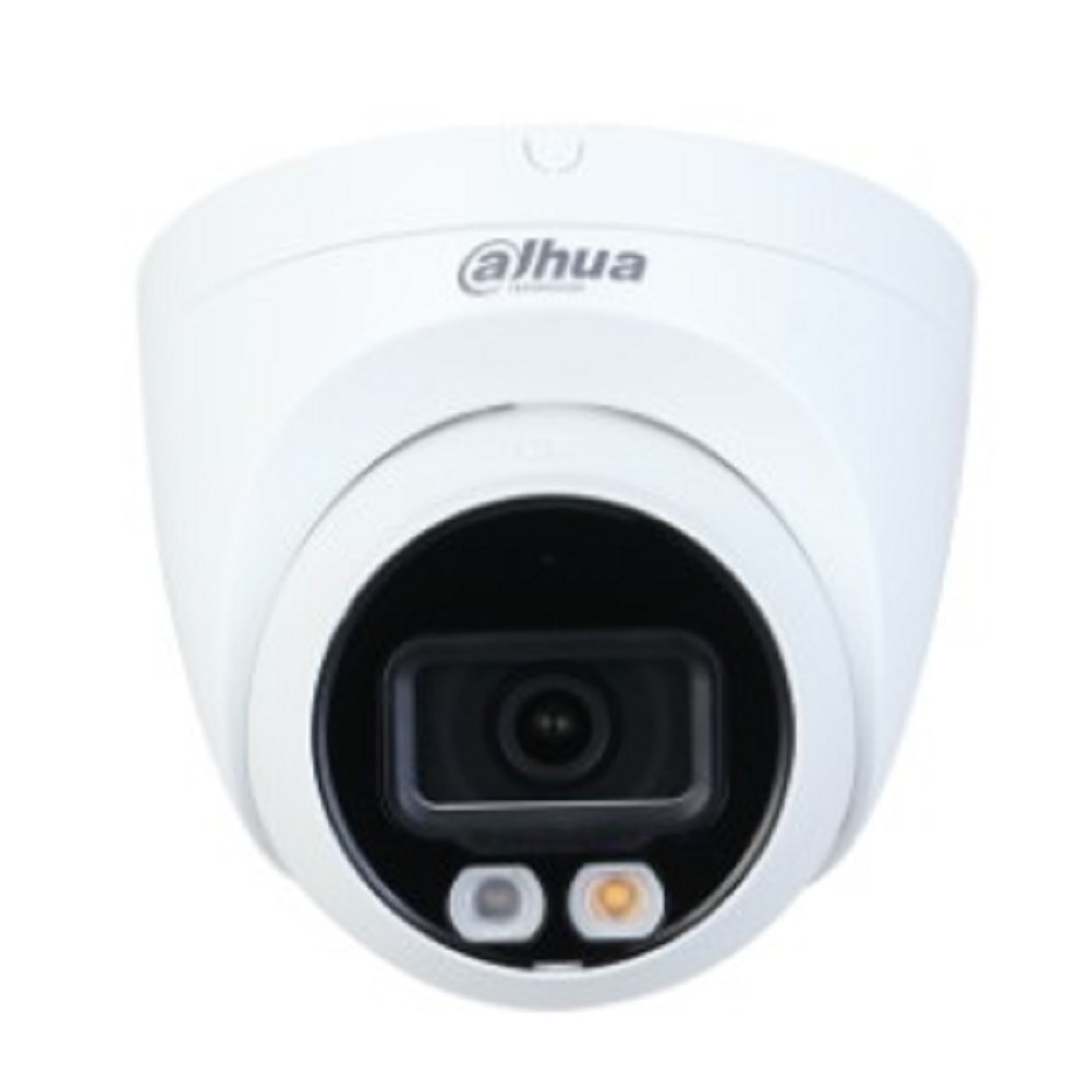 DAHUA DH-IPC-HDW2449TP-S-IL-0280B Уличная турельная IP-видеокамера SmartDualLight 4Мп, 1/2.9” CMOS, объектив 2.8мм, видеоаналитика, микрофон, ИК 30м, LED 30м, IP67, металл/пластик
