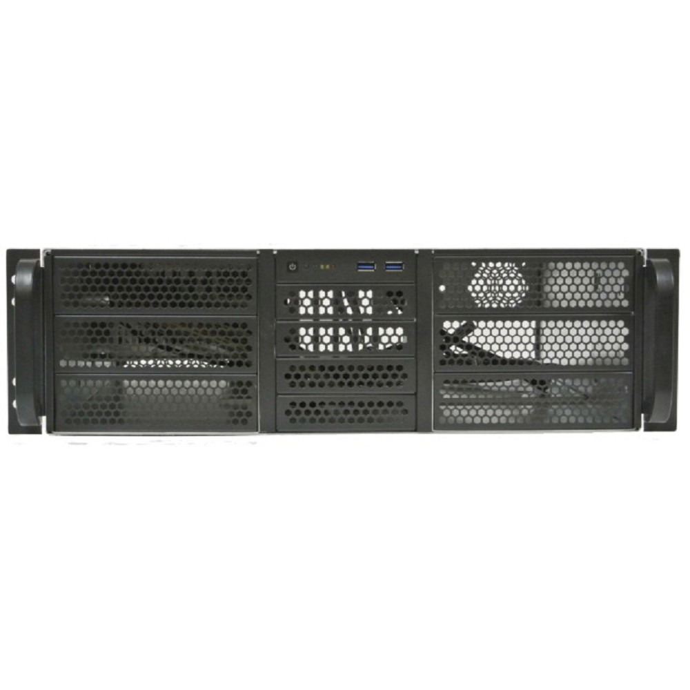 Procase RE306-D6H4-A-45 Корпус 3U server case,6x5.25+4HDD,черный,без блока питания(PS/2,mini-redundant,2U-redundant),глубина 450мм,MB ATX 12"x9.6",4slot