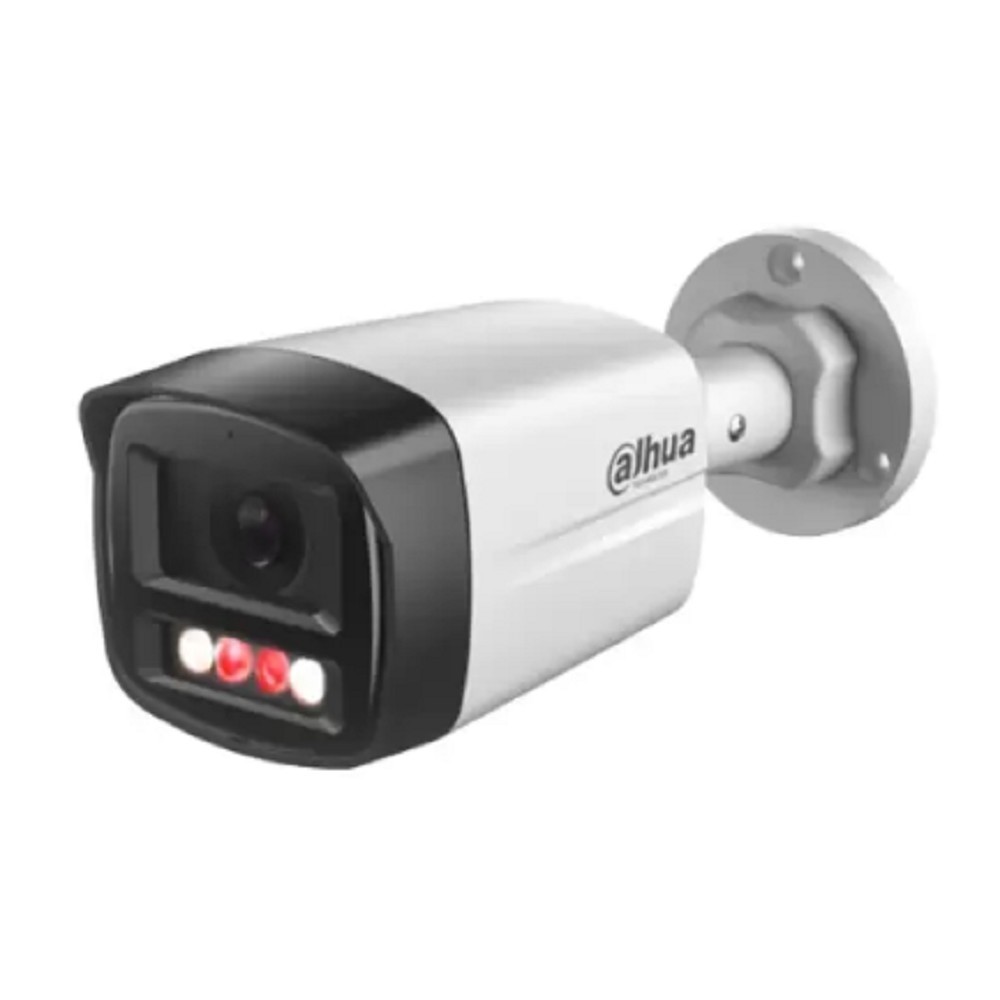 DAHUA DH-IPC-HFW1439TL1P-A-IL-0360B Уличная цилиндрическая IP-видеокамера SmartDualLight 4Мп, 1/2.9” CMOS, объектив 3.6мм, обнаружение людей, микрофон, ИК 30м, LED 20м, IP67, металл/пластик