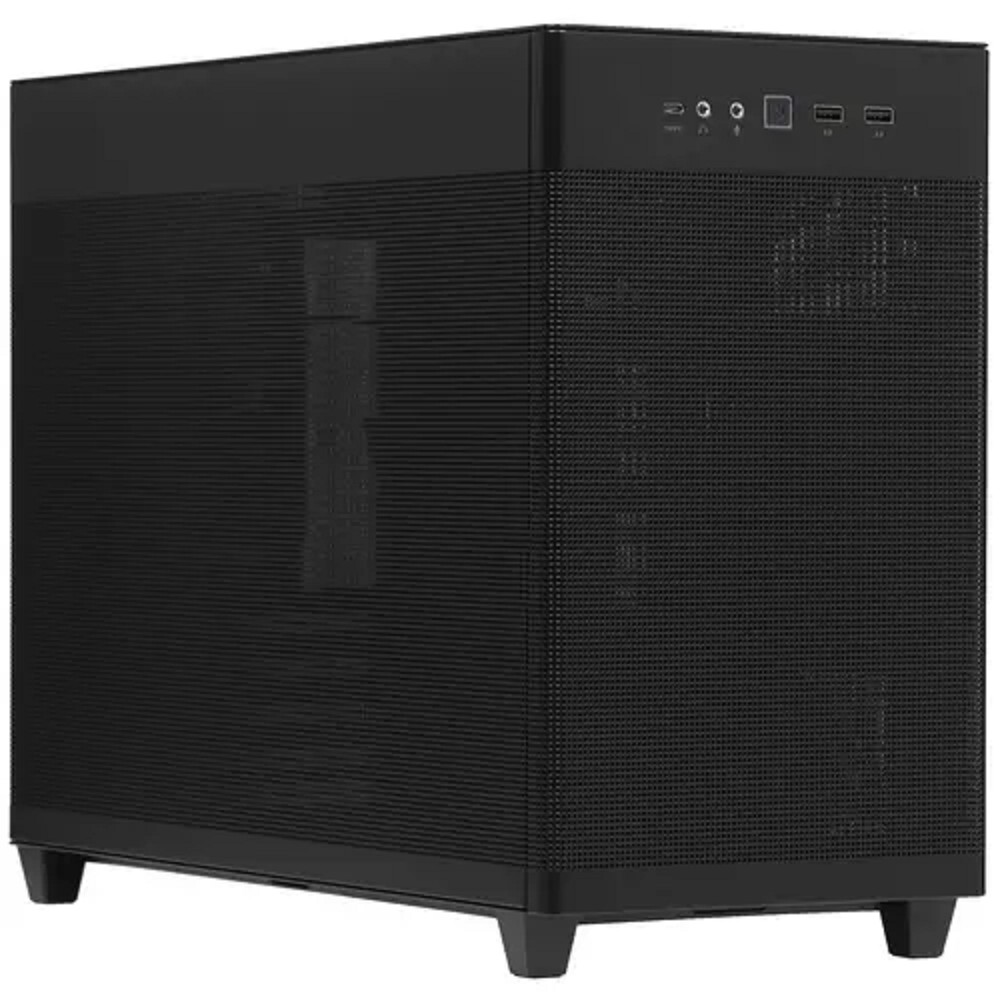 ASUS Prime AP201 Tempered Glass MicroATX Case Black - stylish 33-liter MicroATX case with tool-free side panels, with support for 360 mm coolers, graphics cards up to 338 mm long, and standard ATX PSU