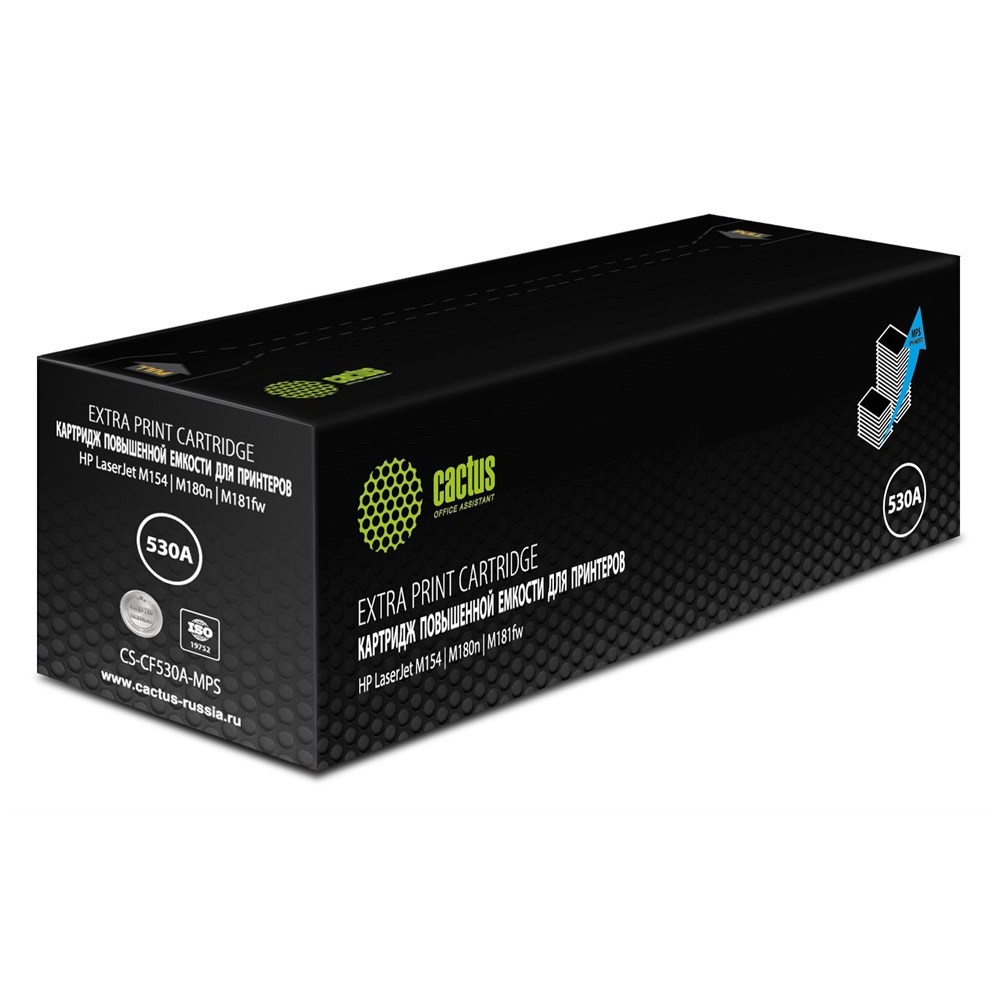 Картридж лазерный Cactus CS-CF530A-MPS CF530X черный (3300стр.) для HP CLJ Pro M154a/M154nw/MFP M180n/M180nw/M181fw