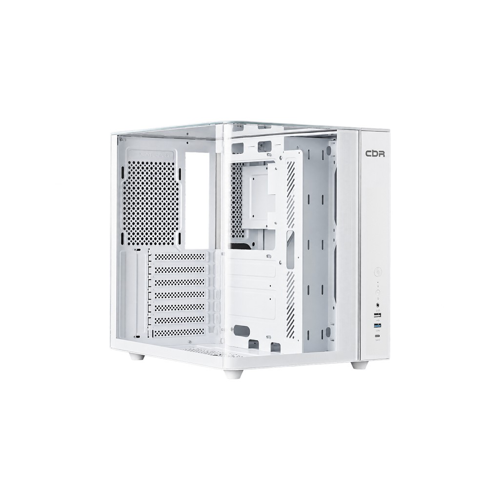 CBR Корпус ATX Cube X850WT, без БП, 1*USB Type-C, 1*USB 3.0, 1*USB 2.0, HD Audio+Mic, White [PCC-ATX-X850WT-WPSU]