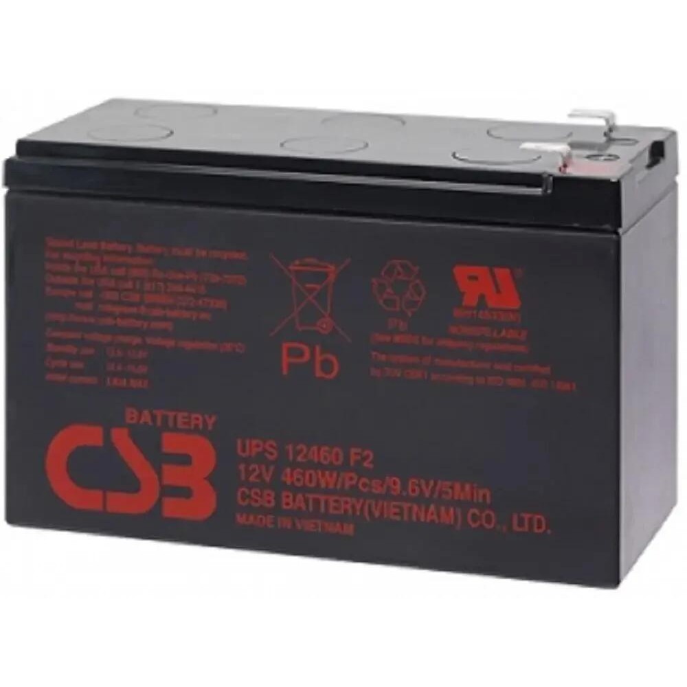 CSB Батарея UPS12460 F2 (12V, 9Ah)  