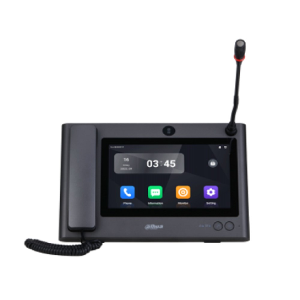 DAHUA DHI-VTS8A40B-CG Мастер-станция (Пульт консьержа) OS Android 11. 10-дюймовый емкостный ЖК-дисплей высокого разрешения Удалённое открытие дверей. Поддерживает 4 канала 720P