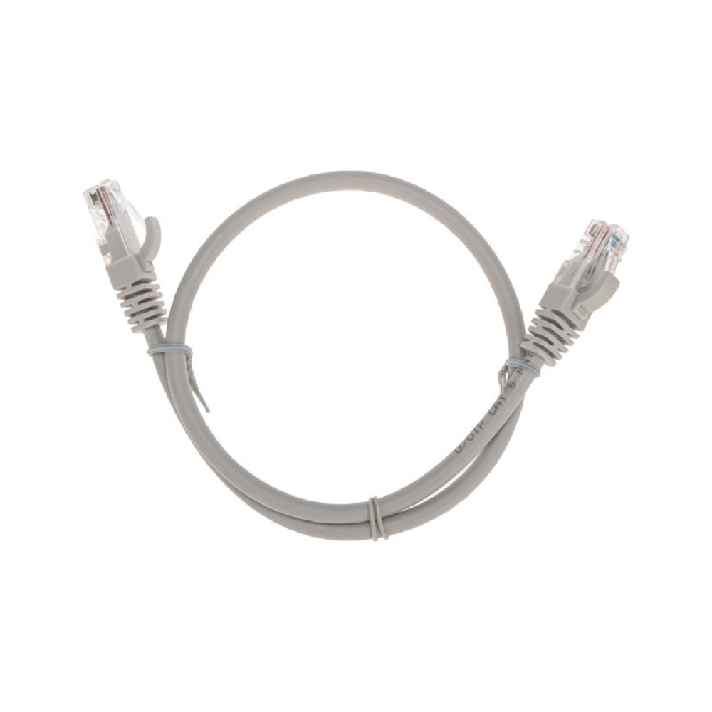 Rexant (02-0290-05) Патч-корд U/UTP, CAT 6, RJ45-RJ45, 26AWG, LSZH, серый, 0,5м