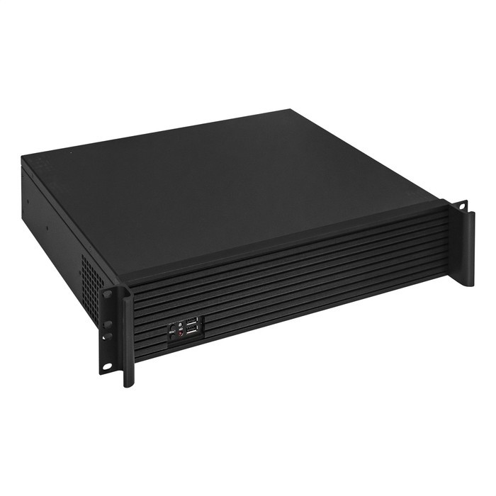 Exegate EX292511RUS Серверный корпус ExeGate Pro 2U350-01 <RM 19", высота 2U, глубина 350, БП 1U-300ADS, USB>