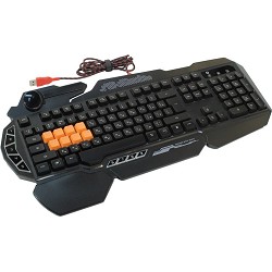 Клавиатура A-4Tech Bloody B318 Black USB Multimedia Gamer LED (подставка для запястий) [326276]