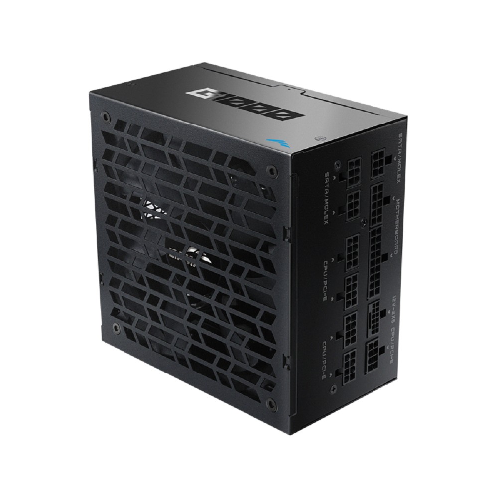 Power Supply SAMA G1000 Black (HAT-1000yzB2G), 1000W 80+ Gold (ATX, 3.1, PCIe 5.0, Full modular, 1x24(20+4)pin mesh 550mm, 2xCPU 8(4+4)pin 700mm, 3xPCIe*2 8(6+2)pin 600mm, 1x12VHPWR PCIe 5.1 12+4pin 6